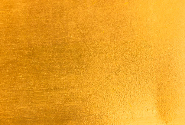 istock Shiny yellow leaf gold foil texture 832626124