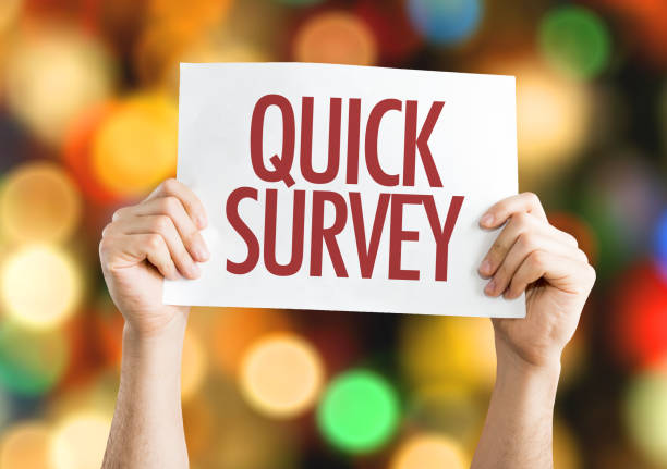 Quick Survey Quick Survey sign toy block photos stock pictures, royalty-free photos & images