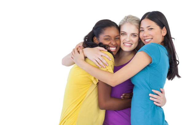 istock Diverse young women embracing each other 832656896