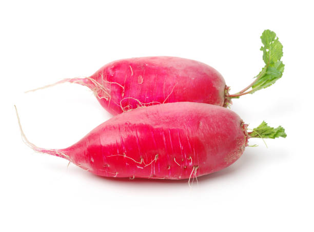 istock Radishes on the white background 832724256