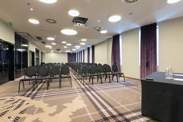 istock Interior of a modern luxury conference room 832740732