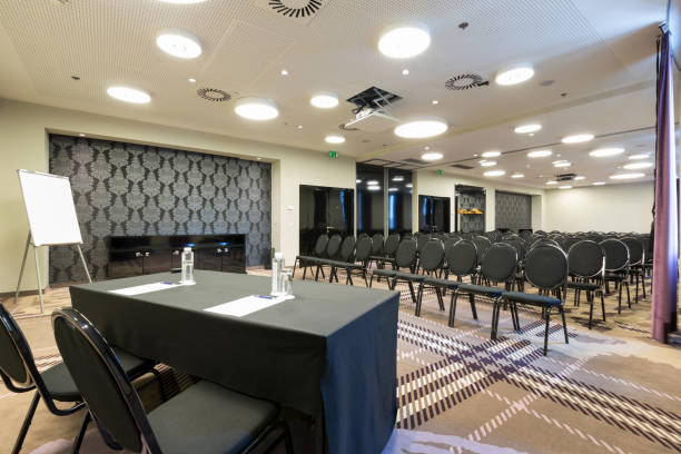 istock Interior of a modern luxury conference room 832742092