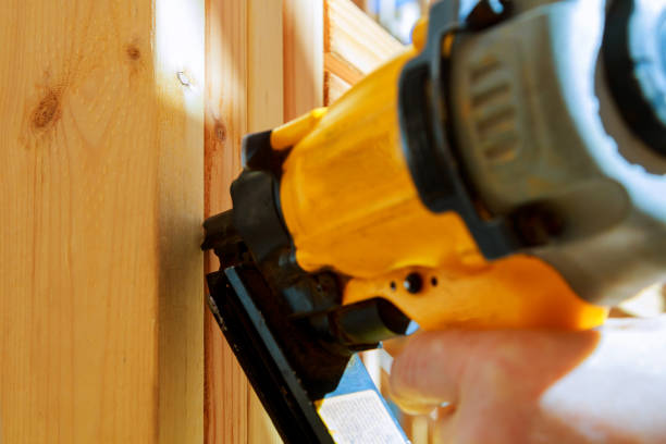 istock Framing building contractor framing wall section for a luxury custom house 832845762
