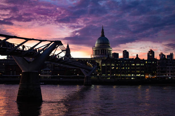 istock St. Paul's Cathedral and the Millenium Bridge Sunset 832867168