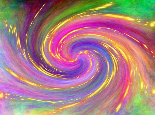 istock Beautiful abstract colorful background. Spiral galaxy and glitter 832873350
