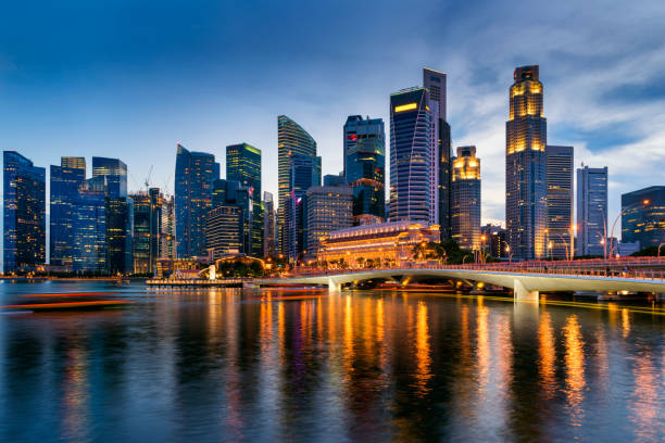 istock Business downtown and skycrapers tower 832963646