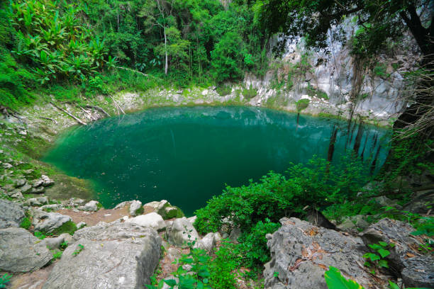 PhooKeaw Quagmire at LamPang province,Thailand stock photo