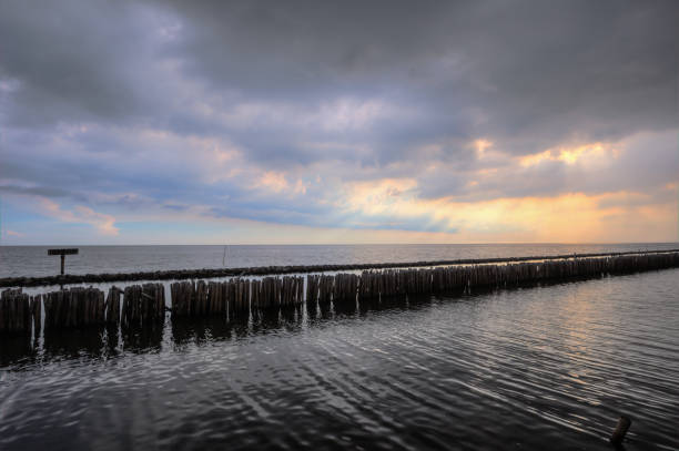 istock Evening at the viewpoint near Matchanu Shrine,Samut Sakhon,Thailand. 832974056