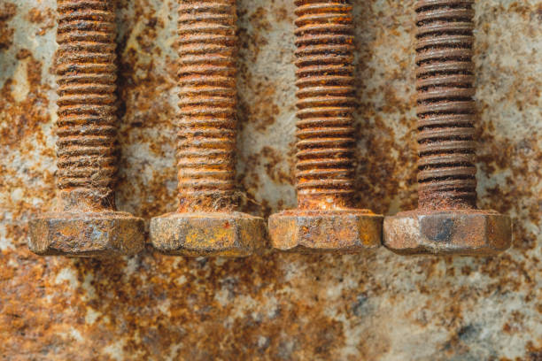 istock old rusty bolts dirty on rusty metal plate 832985106