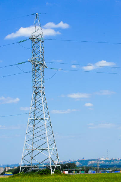 istock Poles for electricity supply 832989512