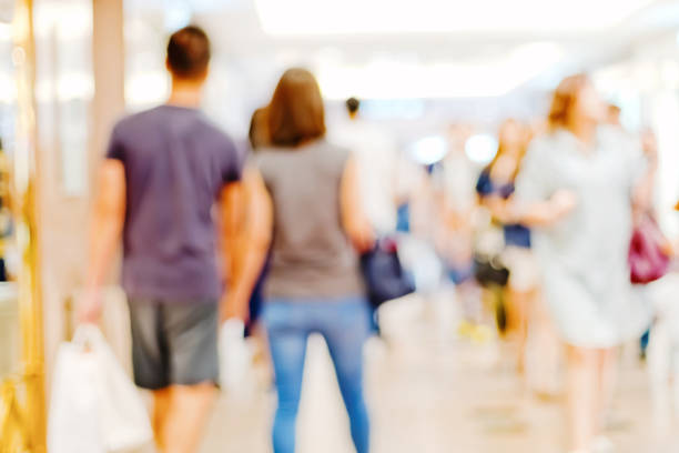 istock Abstract background of shopping mall 833042622