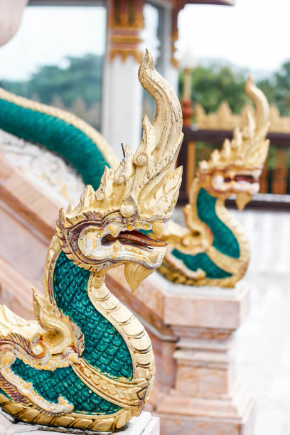 istock Naga statue on the way up the temple, Buddhist beliefs. 833061596
