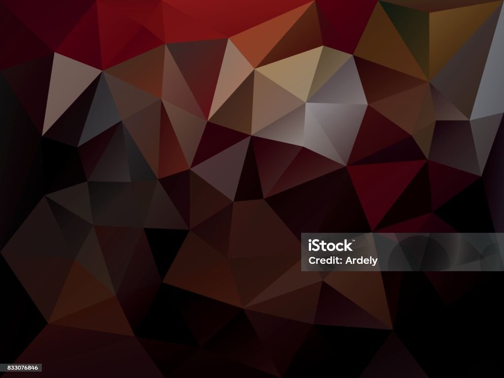 Brown Color Triangle Vector Polygon Background With A Triangle Pattern In Brown Color Stock ...