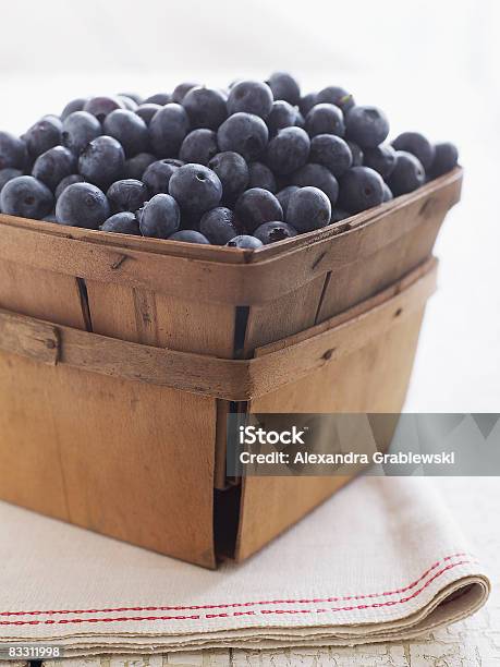 Fresh Organic Maine Blueberries Stock Photo - Download Image Now - Blueberry, Crate, Fruit