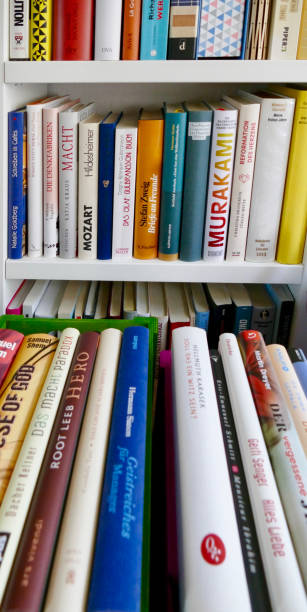 istock Book shelves close up 833133968