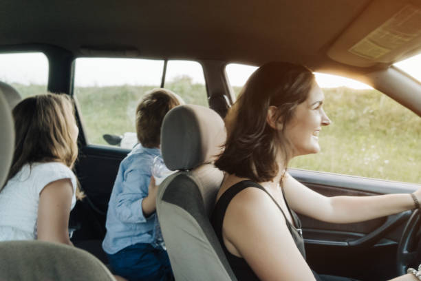 istock Family driving  in the car 833135106