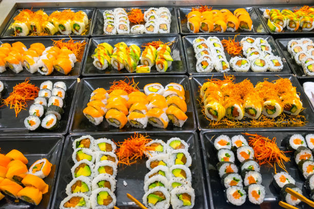 istock Great choice of sushi rolls 833141208