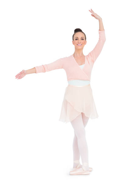 istock Happy gorgeous ballerina standing in a pose 833145036