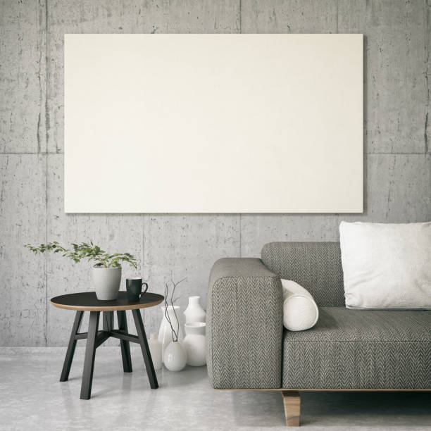 istock Canvas on Living Room's Wall 833149542