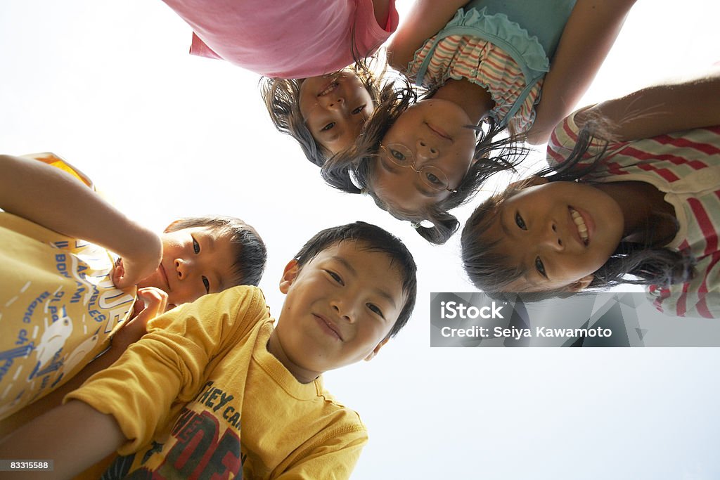 Group of Japanese children, portait  Child Stock Photo