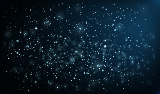 Glowing Particles Background. Magic, Epic, Dramatic
