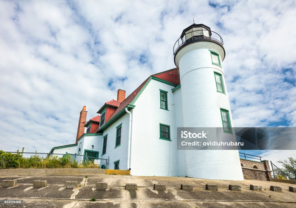 Point Betsie Lighthouse A view of Point Betsie Lighthouse in Frankfort, Michigan, USA Michigan Stock Photo