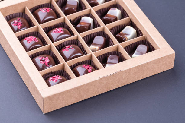 istock Set of luxury handmade chocolate bonbons 833210042