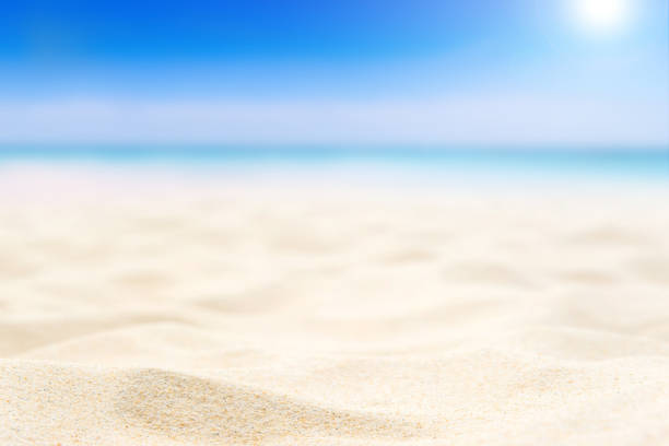 istock Sand beach and Beautiful sea background in summer. 833220750
