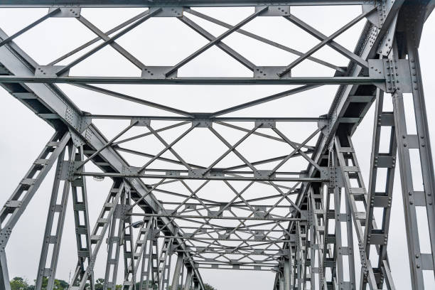 istock Steel construction of the bridge 833221434
