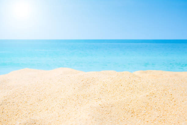 istock Sand beach and Beautiful sea background in summer. 833229710