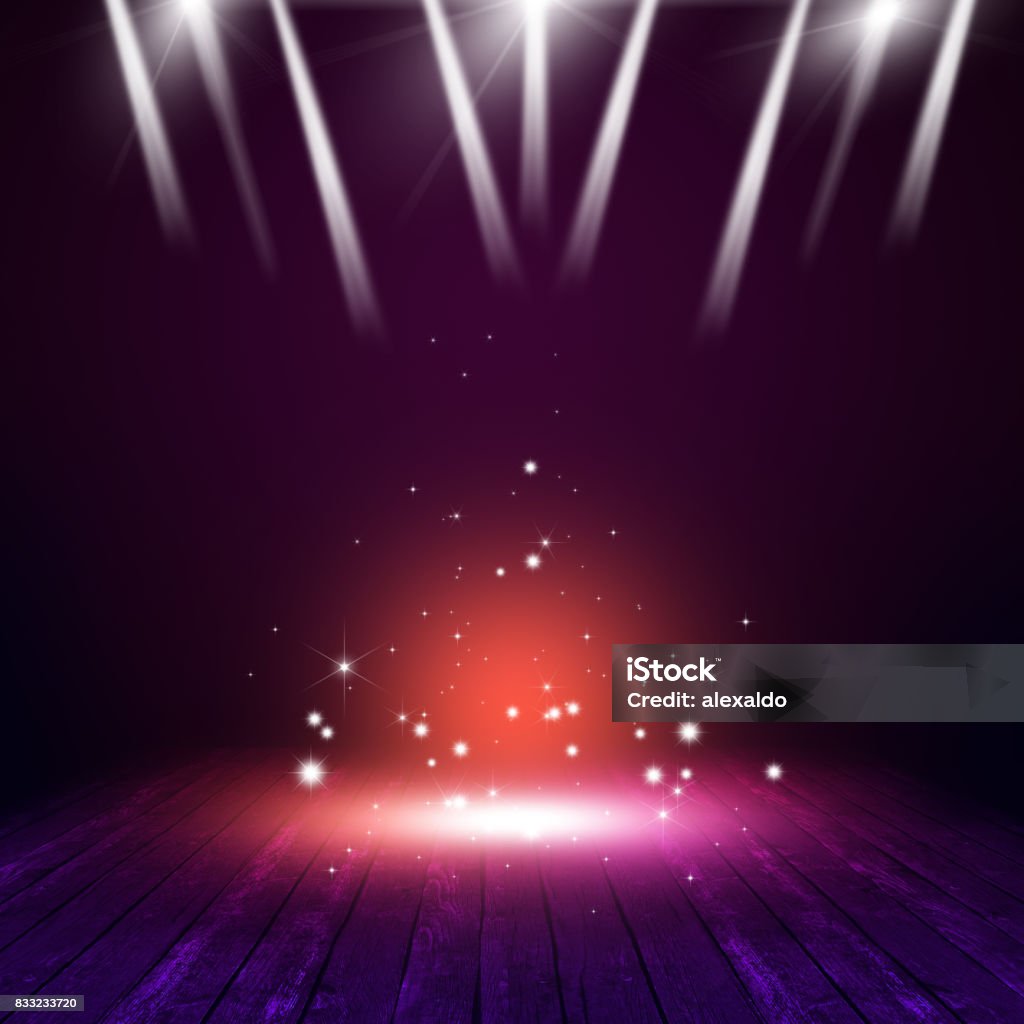 Magic Concert Background Magic On Concert Stage Stock Illustration - Download Image Now ...