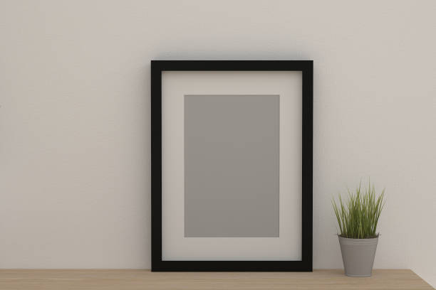 istock photo frame on the wooden table 833236656