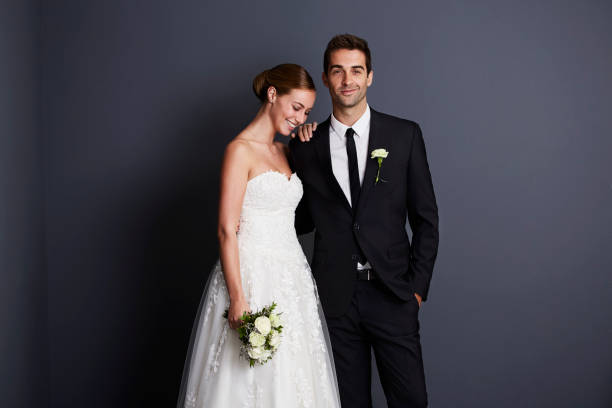 istock Beautiful bride and groom 833241930
