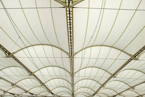 istock Roof structure of large hall. 833249842