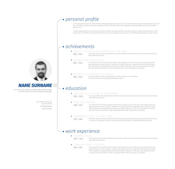 Simplecv Graph 1,600+ Infographic Resume Template Graph Stock Photos, Pictures ...