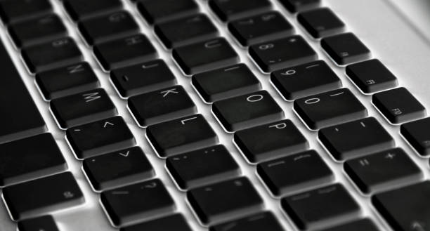 istock Close up view of a computer keyboard keys 833253104