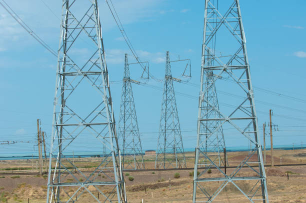 istock Poles for electricity supply 833268714