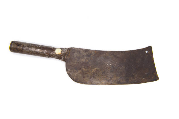 istock Isolated very old kito knife on white background 833270216