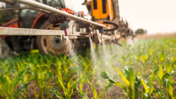 opryskiwacz upraw - crop sprayer insecticide spraying agriculture zdjęcia i obrazy z banku zdjęć