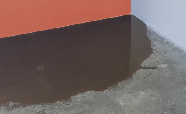 istock Mirror smooth surface of the floor. Floor covering with self leveling plaster 833287114