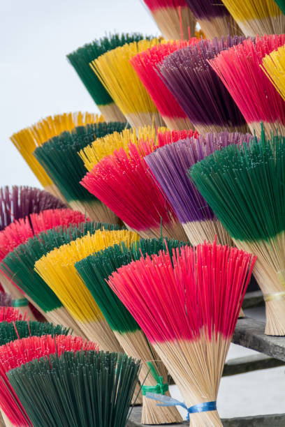 istock Colorful of incense sticks 833293462