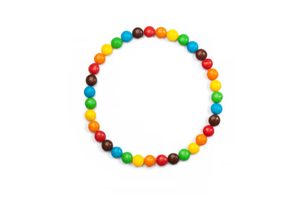 istock Circle of colored candies 833315460
