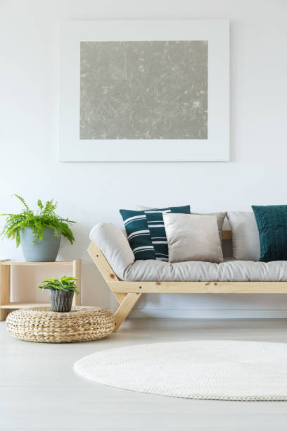 istock Natural minimalist home decor mock-up 833321968