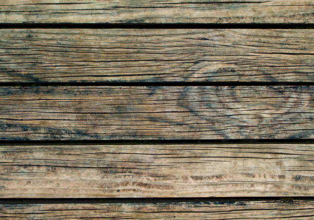 istock Natural wood background. Natural wood texture with horizontal lines 833333892
