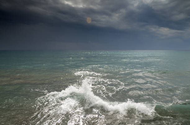 istock Stormy sea at Crete 833338644