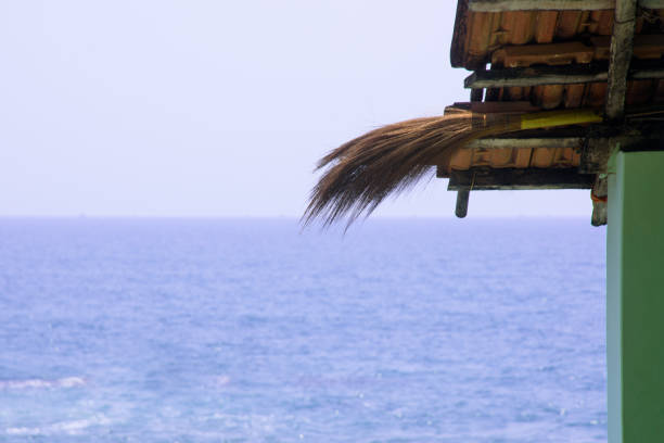 Roof against sea view in goa