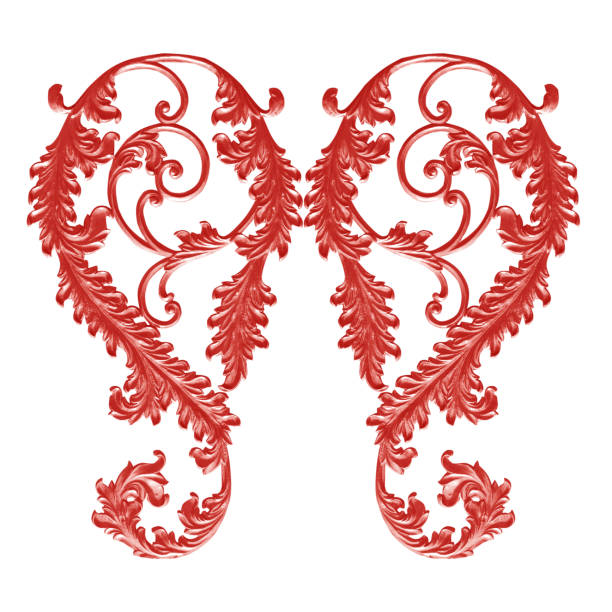 istock Ornament elements, vintage floral designs 833383420
