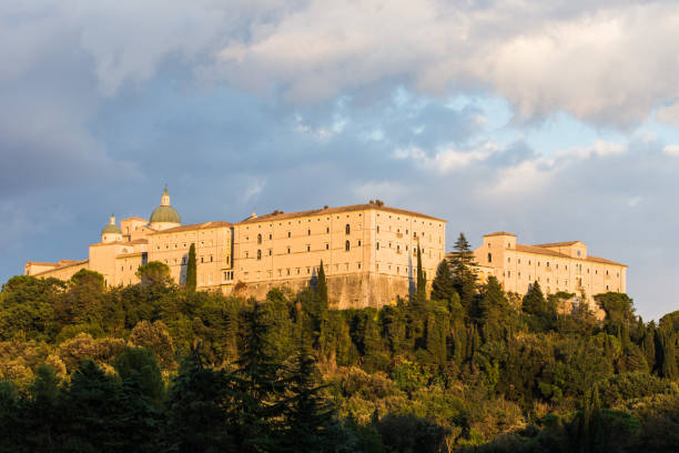 istock Montecassino abbey in Cassino, Italy 833388008