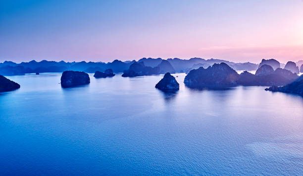 istock beautiful green limestone mountains in halon bay 833400824