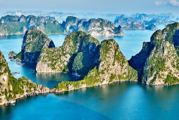 istock beautiful green limestone mountains in halon bay 833406354